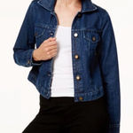 Michael Michael Kors Dark Wash Denim Jean Jacket Blue Photo 0