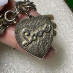 Vintage Charm Bracelet Political GOP Elephant Bell 60s Luck Silver Tone Photo 11