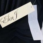 Eliza J  Ruched Long Sleeve Stretch Jersey Dress In Black Size 2 New With Tags Photo 9
