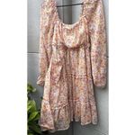 Vintage Jessica Simpson Women’s Sz XL Dress Floral Ruffled Boho Western Style Pink Photo 1