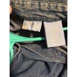 Womens Denim Long‎ Sleeve Shirt Snowflake Embroidery Blue Button Down Casual Top Size L Photo 6