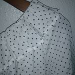 Majorelle  S Cotton Peasant Lined Polka Dot Crop Top Photo 1