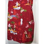 HAWAIIAN HANGOVER Size Large Santa Christmas Aloha Dress Sleeveless Red Holidays Photo 6
