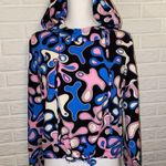 Splash Year of Ours Abstract Print Tennis Hooded Activewear Pullover, Size XS Photo 6