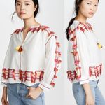 Roberta Roller Rabbit Fez Fringe Laura embroidered top sz XS Photo 1