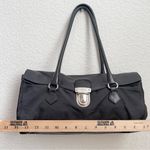 Prada Vintage Tessuto Black Nylon & Leather Push Lock Closure Shoulder Bag Photo 9