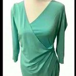 Sigrid Olsen  Turquoise Cocktail Party Wrap Style Dress Photo 3