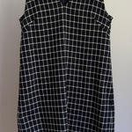 J.Crew  Black White Grid Sleeveless Dress‎ Career Casual Women's Size 8 Photo 0