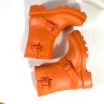 Jimmy Choo NWB Orange Yael Flat Rain Boots Size 36 EU Photo 8