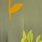 Soleil Soleil Ines Floral Print Tie Strap Golden Silk Maxi Dress Size 6 Yellow Photo 11