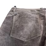 Ecru  Suede Leather 5-Pocket Jeans Pants Brown Size 4 Photo 8