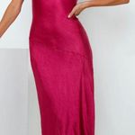 Hello Molly NWT Fuchsia Midi Slit Dress Photo 1