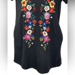 Umgee  “Beach Please” Embroidered T-Shirt Cover-Up Mini Dress Size Small Photo 3