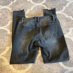 Special A  distressed raw hem skinny jeans size 3 charcoal denim Photo 2