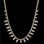 Vintage Estate Victorian Silver Rhinestone Necklace Choker Photo 2