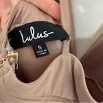 Lulus Depths of My Love Nude Blush Maxi Dress Small Tan Photo 3