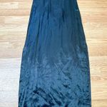 Jay Jacobs Vintage 90s Black Velvet Floral Maxi Dress High Neck Asian Style 5/6 Photo 3