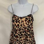 Urban Outfitters  Leopard Babydoll  Mini Dress XS Y2K Coquette Indie Festival Tan Photo 1