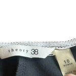 Theory 38 Windsurf Scuba Dress Black Sleeveless A-Line Half-Zip Size 10 Women's Photo 8