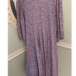 Jane Schaffhausen Belle France 14 Garden Floral Dress S/S Cottagecore Fem Vtg Blue Photo 0