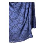 Torrid  Shirt Women 4X Navy Blue Peacoat Lined Lace Boat Neck Top Whimsical Party Photo 5