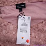 Reserved NEW lace ruffle chest short sleeve midi sheath dress, S Photo 11