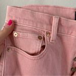 Gap NWT Pink Cropped Women's Jeans Cheeky Straight Size 4/27 Tall Photo 3