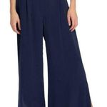 Cleobella High Waisted Wide Leg Palazzo Pants Navy Dot Size S Photo 0
