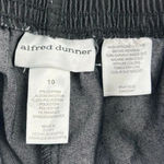 Alfred Dunner Women's Gray Black Dress Pants Size 10 Slim Fit Elastic Waist Photo 6