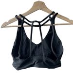 Lululemon  Black Sports Bra Small Strappy activewear yoga athleisure workout Photo 1