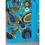 Tantrums Floral Paisley Print Open Front Cardigan Jacket Bohemian Size L Blue Size L Photo 8