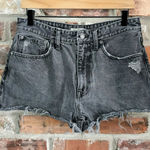Madewell  Gray Relaxed Denim Jean Shorts, 28 Photo 0