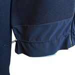 Athleta Sweater Jacket Size Small Black Zip Front Sporty Varsity Preppy Fall Photo 9