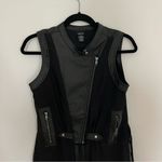 Rue 21  Faux Leather Motorcycle Sheer Vest Photo 2