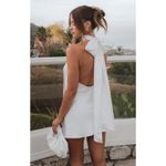 Show Me Your Mumu Lisa Mini Dress Ivory Luxe Satin XXS Photo 1