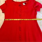 Scarlett Vintage 80s Midi Dress Woman’s Size Medium Decorative Buttons Photo 10