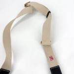 ZARA Faux Leather Pleated Crossbody Bag Black with Canvas Strap Black Photo 5