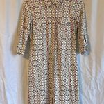 J. McLaughlin  Gilchrist 3/4 Sleeve Horsebit Button Up Shift Shirt Dress Photo 0