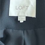 Loft Ann Taylor Women's Black Blazer Jacket Full Zip Pocket Cropped Size 0 Photo 6