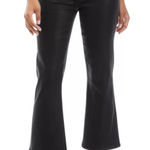 joe's jeans  The Callie Womens 28 Black Coated High Rise Cropped Boot Raw Hem Chic Photo 0