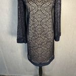 Emma & Michele  Navy Lace Long Sleeve Dress Size Medium Photo 2