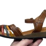 Pikolinos Leather Strappy Sandals Women’s EU 37/US 6.5-7 Brown Colorful Boho Photo 10