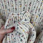 POL Chunky Knit Distressed Artsy Confetti Pullover Sweater Size L Photo 3