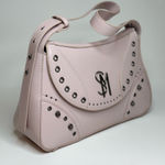 Steve Madden  Shoulder Bag Y2K Light Pink Studded Top Handle Handbag Purse Photo 0