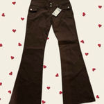 Brandy Melville Brown Low rise  John Galt Flared Pants Photo 0