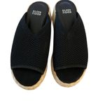 Eileen Fisher  Sandals Womens 6.5 Black Knit Tali Espadrilles Beach Lagenlook Photo 1
