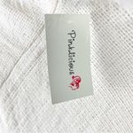 PINKLICIOUS Cream Faux Fur Hoodie Fringe Hem Poncho, OS Size undefined Photo 3