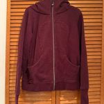 Lululemon Women’s Maroon Scuba Hooded Jacket Sz 10 Photo 0