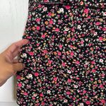 Dress Barn Black Floral Flowers Layering Flowy Flounce Off Shoulders Blouse Large Photo 3