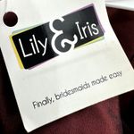 Amsale A Line Bridesmaid Mini Dress Satin V Neck Prom Pintucked Garnet 10 NWT Red Photo 4